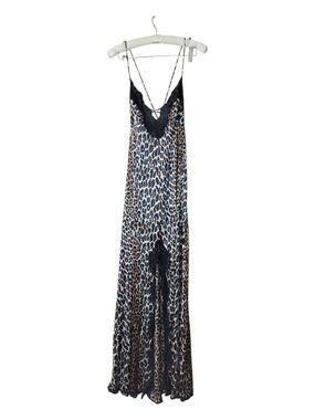 Vintage Vanity Fair Silky Animal Print Gown Slip Dress Exquisite Glam 34 S